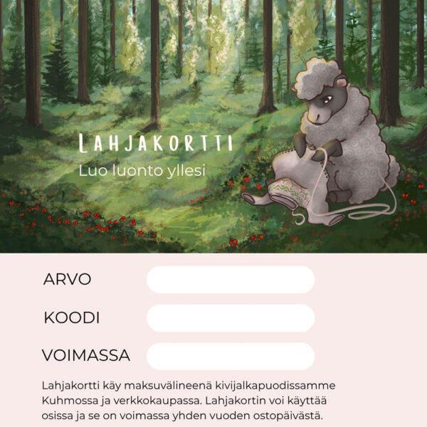 LAHJAKORTTI SÄHKÖINEN PDF