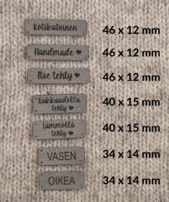 Handmade merkit - Keinonahka ommeltava