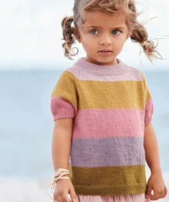 SANDNES GARN Raitapusero Lapset Ilmaisohje ENG