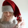 Hannemari Designin suunnittelema ohje, neulottu tonttulakki